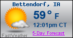 Weather Forecast for Bettendorf, IA