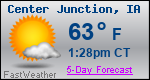 Weather Forecast for Center Junction, IA