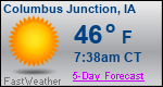 Weather Forecast for Columbus Junction, IA