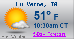 Weather Forecast for Lu Verne, IA