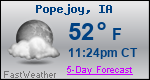Weather Forecast for Popejoy, IA