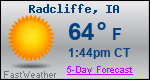 Weather Forecast for Radcliffe, IA