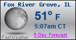 Weather Forecast for Fox River Grove, IL