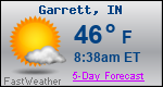 Weather Forecast for Garrett, IN