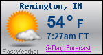 Weather Forecast for Remington, IN