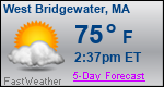 Weather Forecast for West Bridgewater, MA