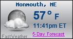Weather Forecast for Monmouth, ME