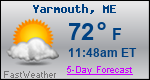 Weather Forecast for Yarmouth, ME
