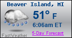 Weather Forecast for Beaver Island, MI