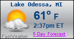 Weather Forecast for Lake Odessa, MI