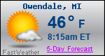 Weather Forecast for Owendale, MI
