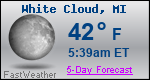 Weather Forecast for White Cloud, MI