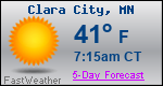 Weather Forecast for Clara City, MN