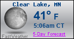 Weather Forecast for Clear Lake, MN