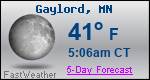 Weather Forecast for Gaylord, MN
