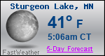 Weather Forecast for Sturgeon Lake, MN