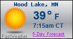 Weather Forecast for Wood Lake, MN