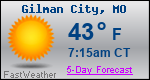 Weather Forecast for Gilman City, MO