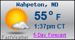 Weather Forecast for Wahpeton, ND