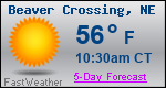 Weather Forecast for Beaver Crossing, NE