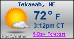 Weather Forecast for Tekamah, NE