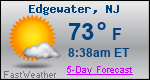 Weather Forecast for Edgewater, NJ