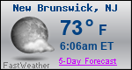 Weather Forecast for New Brunswick, NJ