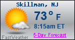 Weather Forecast for Skillman, NJ