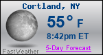 Weather Forecast for Cortland, NY