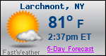 Weather Forecast for Larchmont, NY
