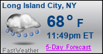 Weather Forecast for Long Island City, NY