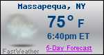 Weather Forecast for Massapequa, NY