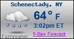 Weather Forecast for Schenectady, NY