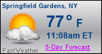Weather Forecast for Springfield Gardens, NY