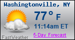Weather Forecast for Washingtonville, NY