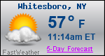 Weather Forecast for Whitesboro, NY