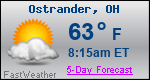 Weather Forecast for Ostrander, OH