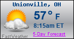 Weather Forecast for Unionville, OH