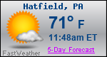 Weather Forecast for Hatfield, PA
