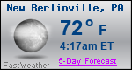 Weather Forecast for New Berlinville, PA