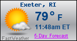 Weather Forecast for Exeter, RI