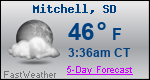 Weather Forecast for Mitchell, SD