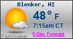 Weather Forecast for Blenker, WI