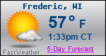 Weather Forecast for Frederic, WI