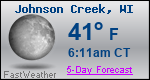 Weather Forecast for Johnson Creek, WI