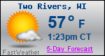Weather Forecast for Two Rivers, WI