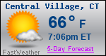 Weather Forecast for Central Village, CT