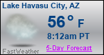 Weather Forecast for Lake Havasu City, AZ