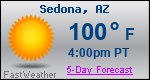 Weather Forecast for Sedona, AZ