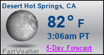 Weather Forecast for Desert Hot Springs, CA